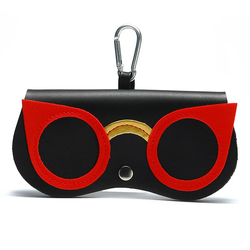 Fashion Flower Leather Glasses Bag Holder Portable Adult Kids Cute Sunglasses case  Cute Sunglasses Protective Cover