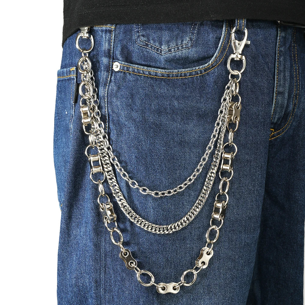New Design Hiphop Biker Chain for Pants Dress Decoration Chain Men's Accessories