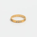 Women's Trendy Gold Plated Stainless Steel Rings Non-Tarnish & Waterproof Zirconia Pave Stylish Jewelry