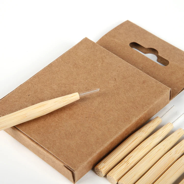 Eco-Friendly Foldable Soft Bristle Disposable Dental Cleaning Tool Biodegradable for Toothbrush Interdental Brush Dental Home