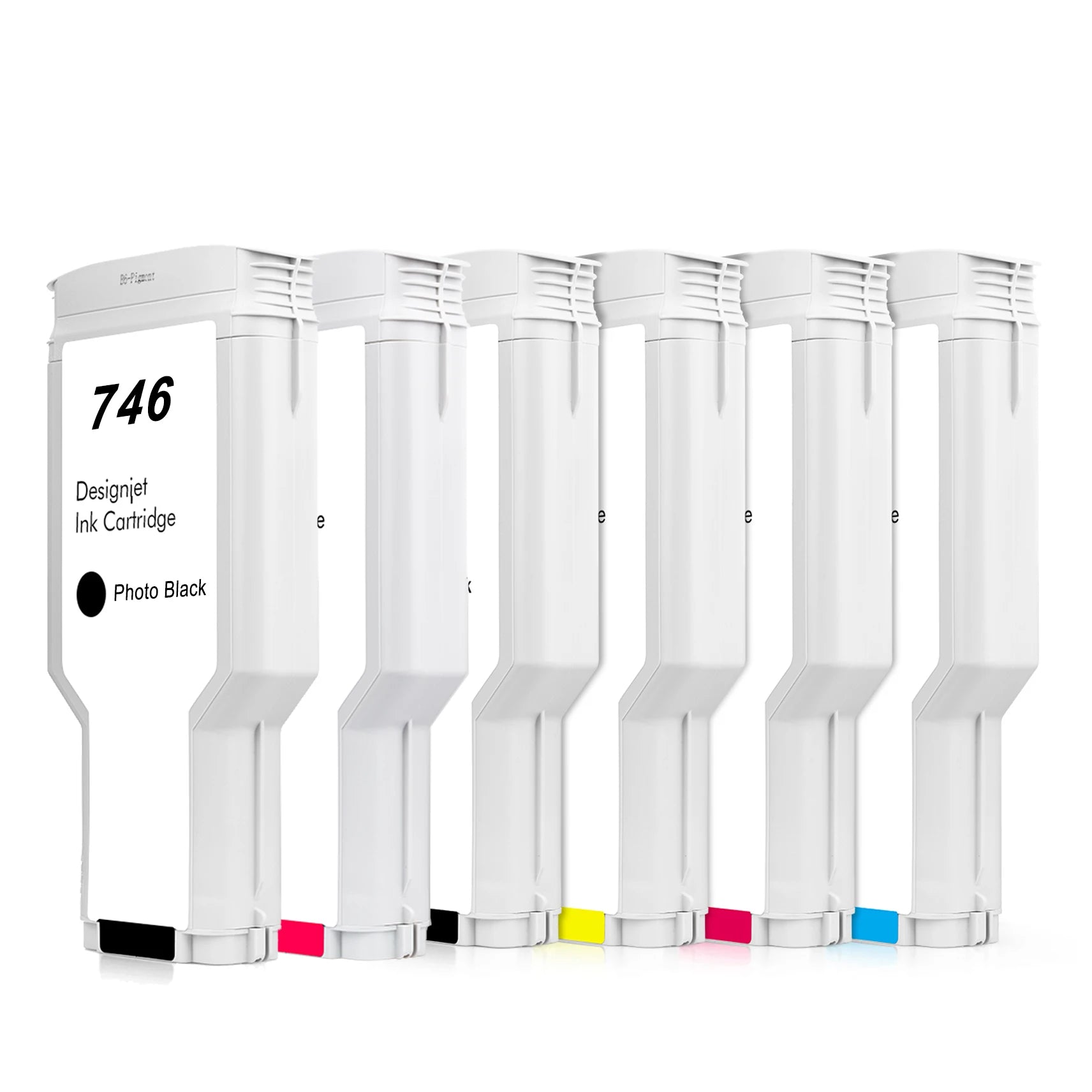 Ocbestjet 300ML 746 P2V83A Premium Compatible Color Remanufactured Ink Cartridge for HP746 for HP DesignJet Z6 Z9 Z5600 Printer