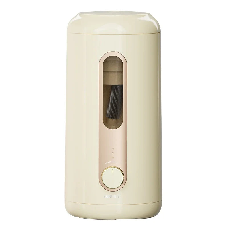 Deli VA10 Beige Large-caliber Electric Pencil Sharpener Fully Automatic Kids 5-speed Adjustable Sharpener 24pcs Per Carton Set