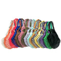 Reusable Organic Cotton Mesh String Net Bags for Fruits & Vegetables Long Handle Shoulder Cotton Mesh Carry Shopping Bags