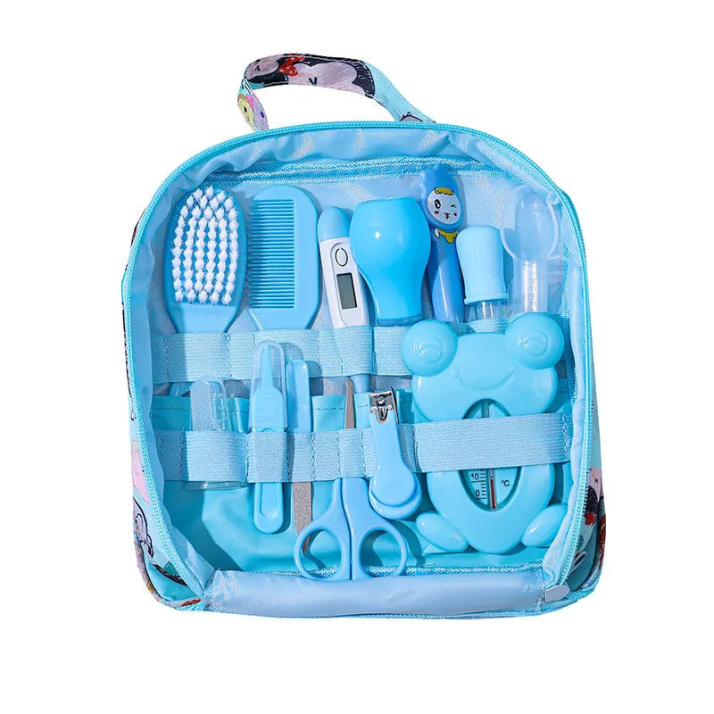 13Pcs/set Newborn Baby Care Kit Kid Toiletries Baby Kids Nail Hair Health Care Grooming Brush Kit Clipper