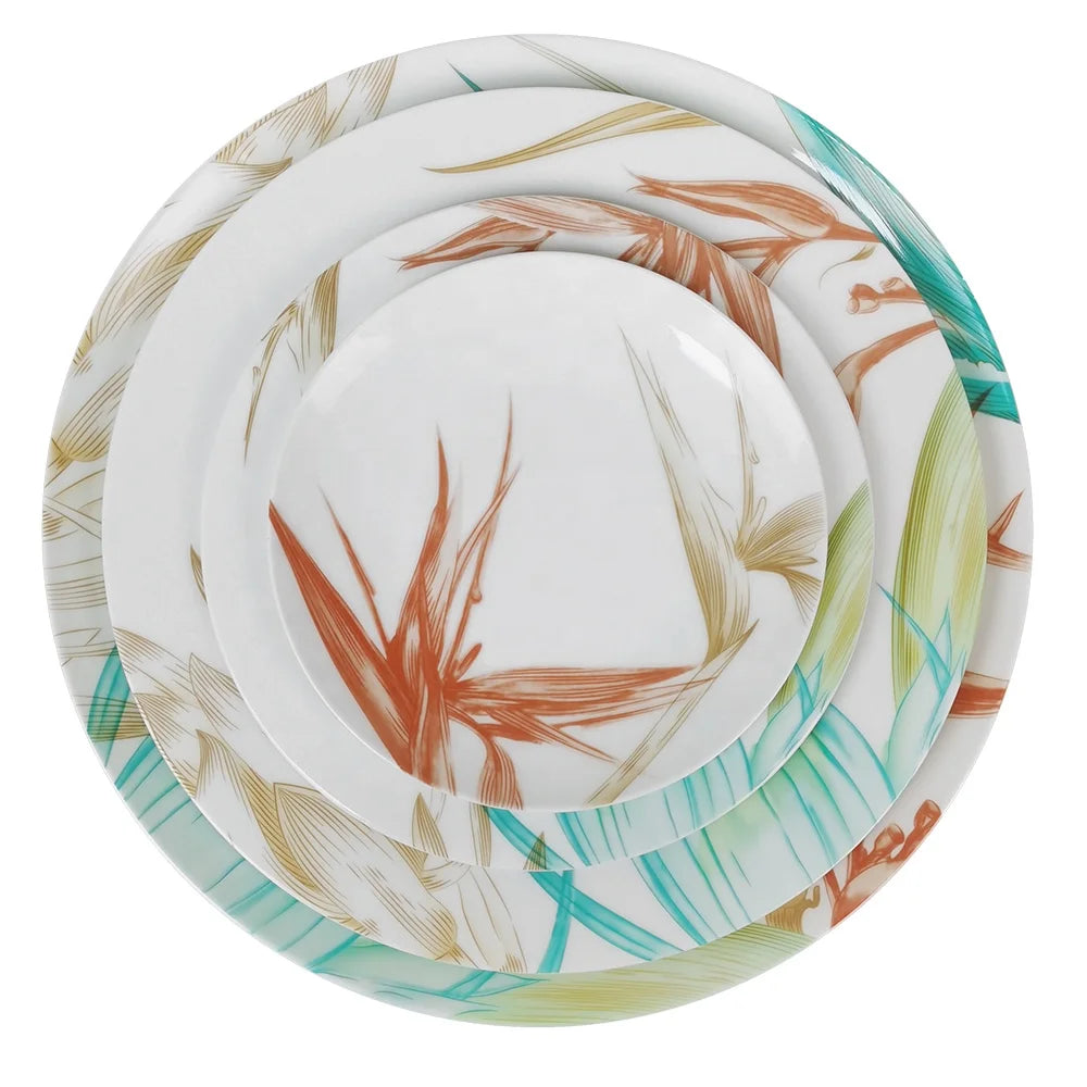 High Quality Round Handmade Ceramic Charger Modern Luxury Eco-Friendly Bone China Charger Plate for Dinner Bread Salad