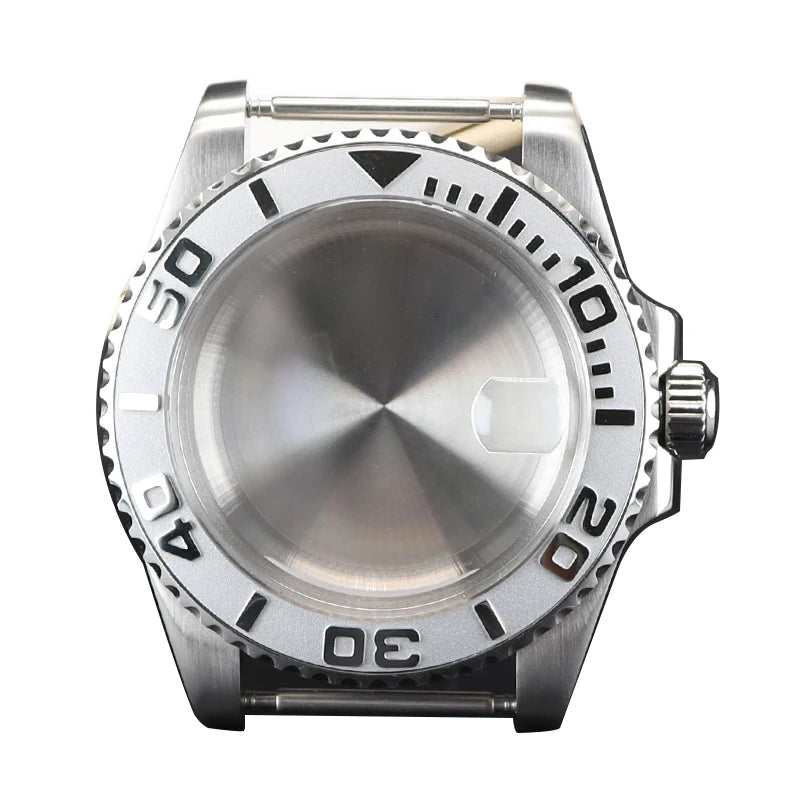 40mm Luxury Men's Watch Case Parts Sapphire Crystal Glass for Seiko Nh34 Nh35 Nh36/38 Eta 2824 Movement 28.5mm Dial YACHT-MASTER