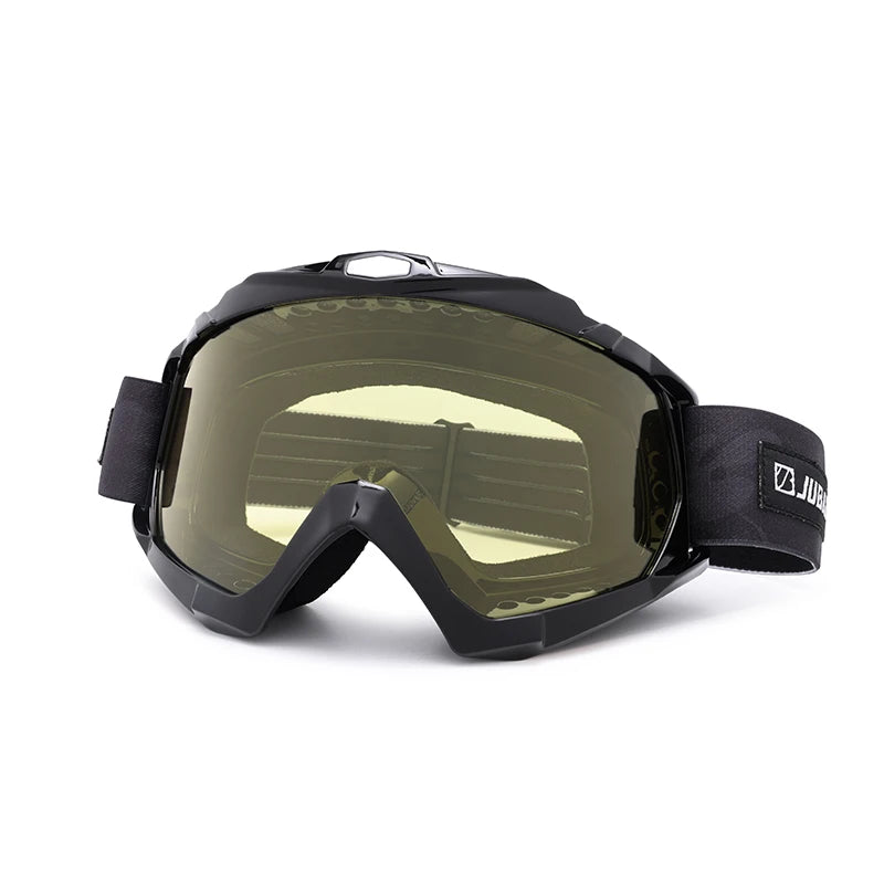 Custom Logo Motocross Goggles with Anti-scratch Yellow Polarized Lens for Dirt Bike Mountain Motorcycles
