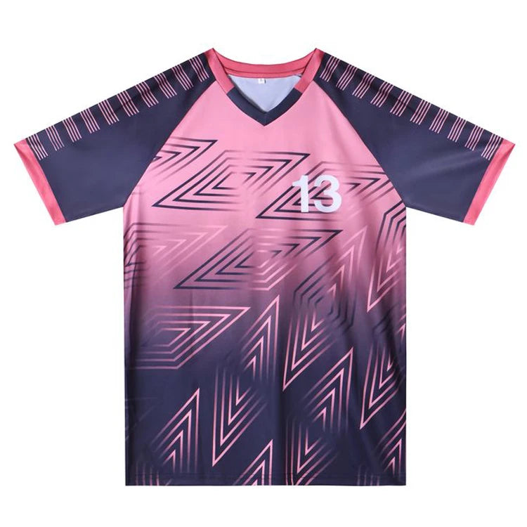 Wholesale Soccer T Shirts Custom Embroidery Logo Design Sublimation Pattern Football Jersey Men Youth Sport Football Shirt MegaBDM