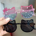 Wholesale Logo Custom Children Cute Sunglasses UV400 Colorful Cat Shaped Sunglasses Kids