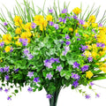 E-L085 Home Window Outside Porch Vase Decoration Artificial Flowers Outdoor Plants Faux Plastic Flower in Bulk