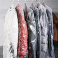 Clear PP Dustproof Hanging Garment Bags with No Closure Modern Style for Clothing Storage and Luggage Protection
