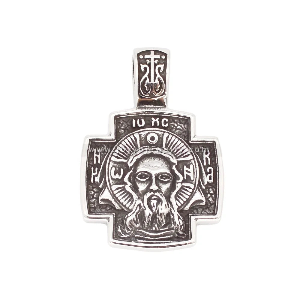 Catholic Cross Christ Pendant Priest Religious Cross Necklace Custom Stainless Steel Religious Jewelry
