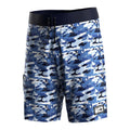 UV Protection Quick-Dry Fishing Shorts Swim Shorts 4-Way Stretch All-Day Comfort Blue Camouflage