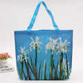 Custom Printed Recyclable Fabric Tote Bags Medium Size Foldable Non-Woven Shopping Bags Logo PP Material Handled Carton Packing