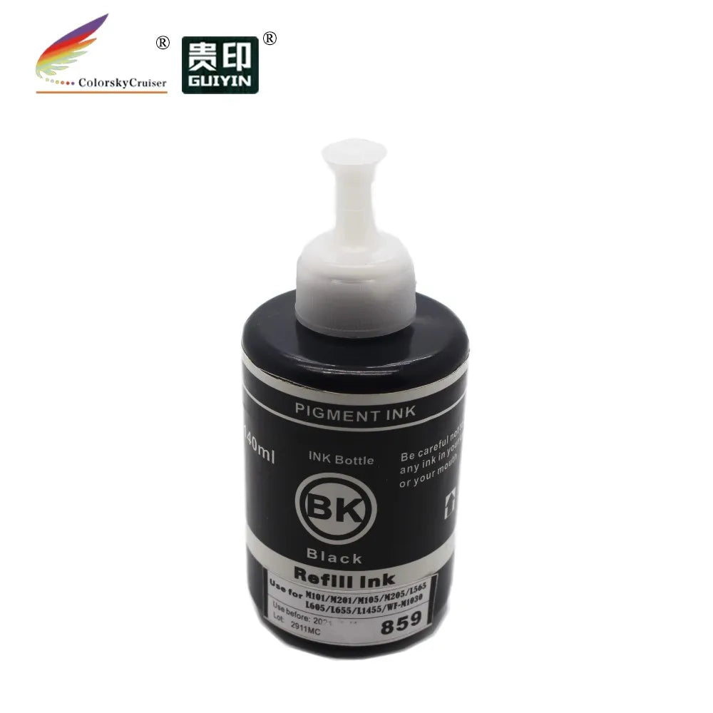 BR-E859 Pigment Ink for Epson T7741 T774 774 T8591 8591 859 WorkForce M200 M105 M100 M101 M205 EcoTank L655 L605 L1455 L656 L606