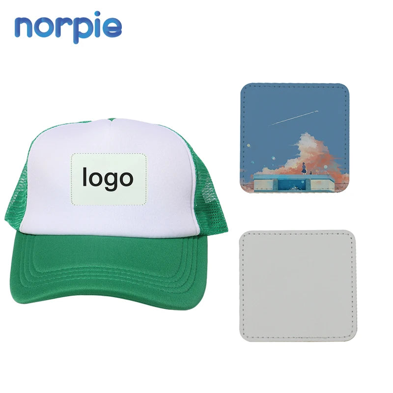Hat Patches for Sublimation Patch Baseball Caps Sublimation Leather Hat Patch