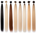 Sleek High Quality Wholesale Bundles 12 to 36 Inches Cheap Hair Brazilian Straight Weaving Synthetic Hair Extension for Women