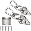 Stainless Steel Garden Wall Anchor Bolt M8 Carabiner Hooks O-Ring Eye Plate Aerial Yoga Hammock Swing Hanging Kit Living Room