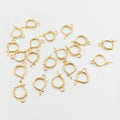 Bulk Price Wholesale Jewelry Findings Drop Earring LOOP DIY Earrings Accessoriesbrass With Real 18K Gold Plating