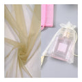 Hot Sale Organza Drawstring Bag Fabric Organza Bags Custom logo Holiday Gift Wrap Polyester Organza Fabric