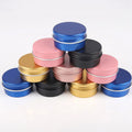 5ml-180ml Empty Round Metal Metal Tin Box Candy Lip Balm Packing Containers Aluminum Cosmetic Tin Can Box