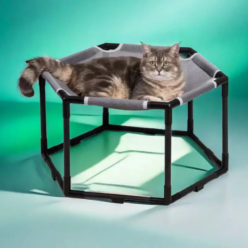 Large Space Handmade Easy Assembly Detachable Washable Indoor Breathable Comfortable Pet Cat Hammock Cat Bed