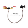 24 Inch G1/2 Durable CO2 Cylinder Refill Adapter Bottle Connector for Soda Stream Compatible Soda Maker Accessories Stainless