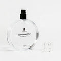New Design Bottle Perfume 100ml O-shaped Glass Transparent Empty Perfume Bottle with Clear Cap