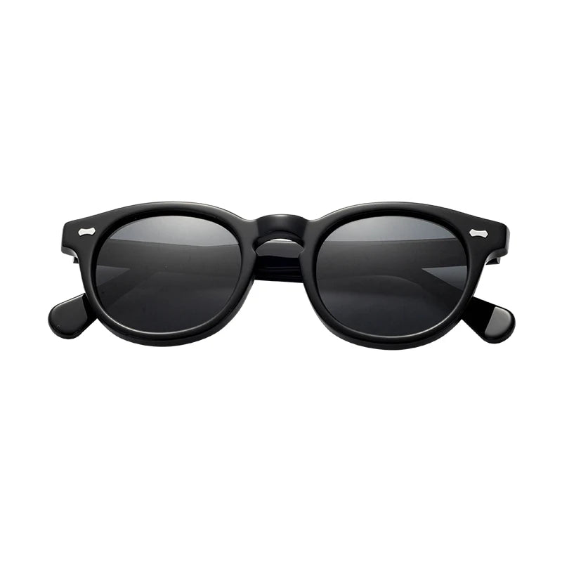 Italian Luxury Premium Mazzuchelli Sunglasses round Acetate with Tac Polarized Lenses