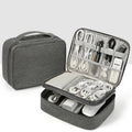 Custom LOGO Wholesale Travel Charging Cable Organizer Pouch Headphone Storage Bag Waterproof Polyester Digital Storage Bag