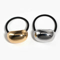 New Design Metal and Rubber Band Hair Accessories for Women Stylish Party for Pony Cuffs Hair Rope with Metal Head