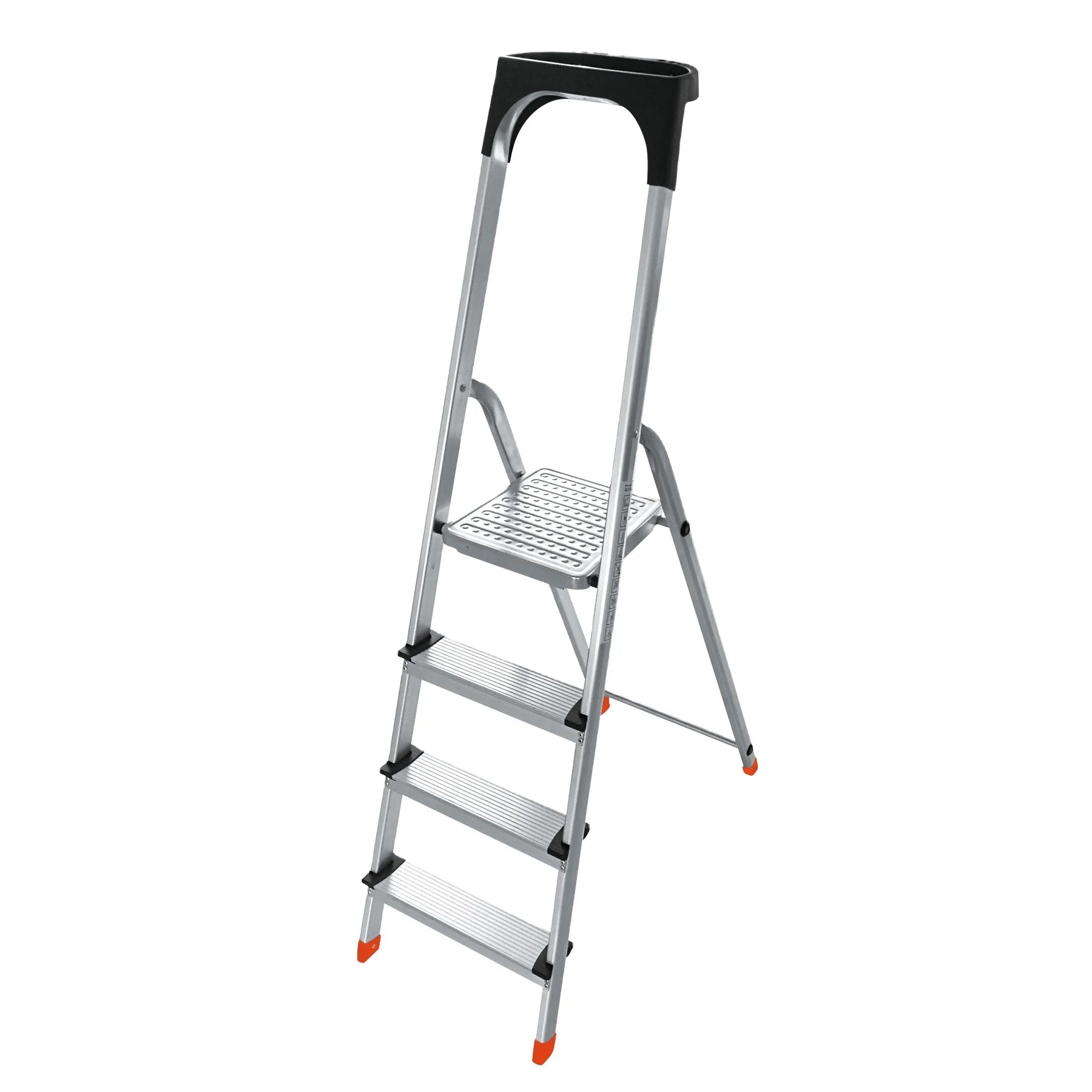 Modern Aluminum Alloy Foldable Ladder with Non-slip Pedals 150kg Capacity Powder Coated for Apartment Use