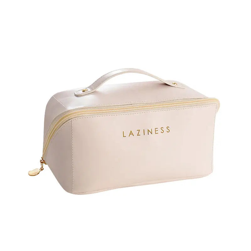 Large Capacity Travel Cosmetic Bag Multifunctional Storage Makeup Bag PU Leather Makeup Bag