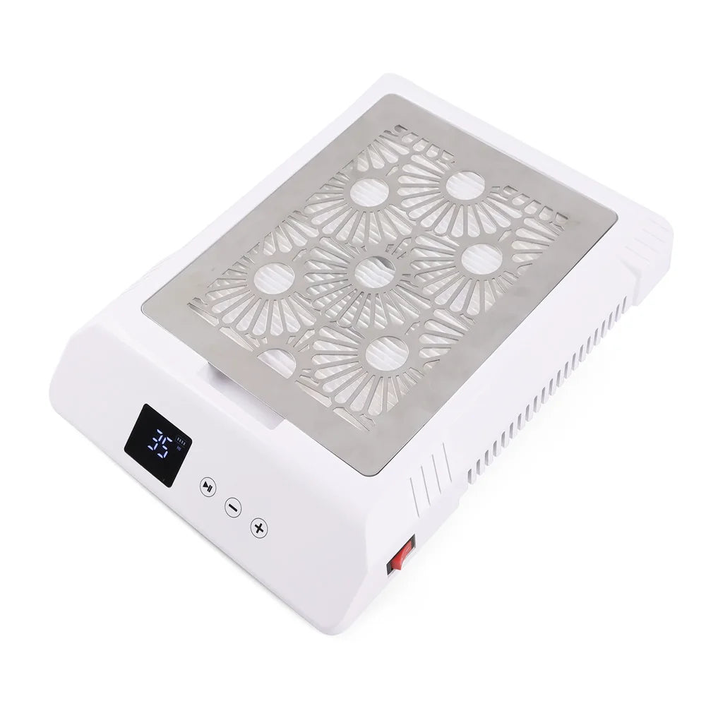 2024 Factory Price Fashion High Power 80W Nail Dust Collector Vacuum Cleaner Fan Manicure Pedicure Machine for Nail Salon