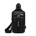 Factory Custom Manufacture Wholesale Customized Private LOGO With USB Shoulder Fashion Men Chest Bag