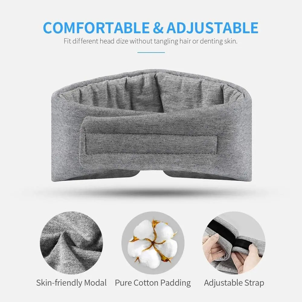 Soft Cotton Eye Mask for Sleeping Unisex Comfort Fit No Pressure Design Small MOQ for Brand Testing