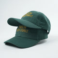 Custom Embroidery Logo Green Color Cotton Material 6 Panel Outdoor Unstructured Dad Hat