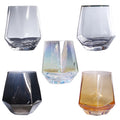 New Arrival Eco-Friendly Hexagonal Glass Tumbler Chic Style Custom Luster Colors Factory Price All Purpose Tumbler for Giveaways MegaBDM