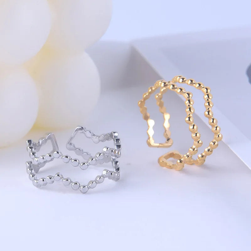 Beimai OEM Wholesale Non-fading Open Stainless Steel Rings