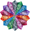 Wholesale Custom Logo 22*22in Paisley Square Headscarf Breathable Kerchief Tye Dye Printed Cotton Bandanas Scarf for Women Men