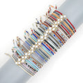 Wholesale Summer Rice Beads Hand-woven Natural Freshwater Pearls Friendship Rope Braided Small Seed Beads Bracelet