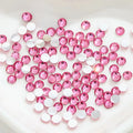 Wholesale Non-Hotfix Flatback Silver Bottom Light Pink Resin Rhinestones Sew-On Glass for DIY Crafts Big Package