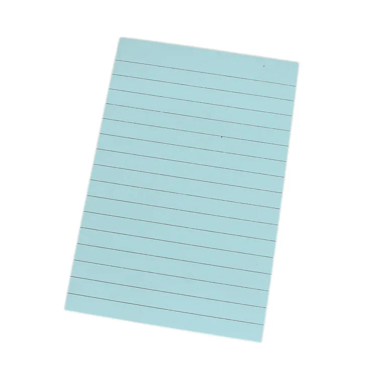 Factory Direct Supply New A6 Color Stripe Horizontal Line Sticky Notes Notepad Paper Material