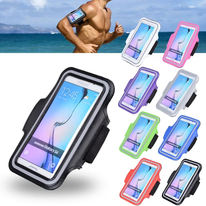 Factory Price Reflective Light Armband Pouch Waterproof Phone Case Sports Exercise Running Cover Mobile Phone Bag