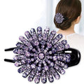 Wholesale Rhinestone Duckbill Clip Fashion Elegant Hairpin Flower Headdress
