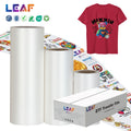 LEAF Hot Peel Heat Transfer DTF Printing Pet Film 60cm 30cm 33 cm A3 Double Side Pet Film Roll for T-shirt Printer