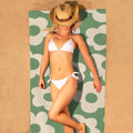 Beautyshow Print Logo Sand Free Quick Dry Sublimated Custom Large Microfiber Pool Beach Towel