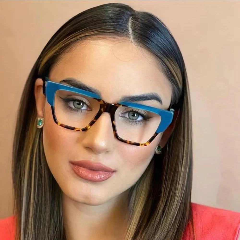 Jiuling Cheap Anti Blue Ray Tr90 Eyeglasses Frames Changeable Color Eyeglass Frames with Matched with Nearsighted Frame Women