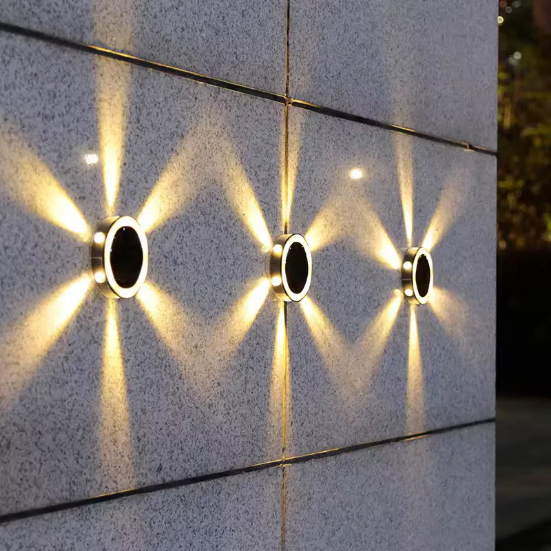 6 LED Solar Underground Lights Outdoor Garden Solar Lamp Waterproof Landscape Lighting