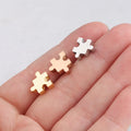10*3mm Stainless Steel Mirror Puzzle Beads for DIY Bracelet & Necklace 1.8mm Hole Puzzle Accessories Jewelry Findings Components